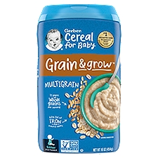 Gerber 2nd Foods Grain & Grow Multigrain Sitter, Baby Food, 16 Ounce