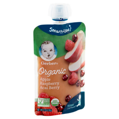 Gerber 2nd Foods Organic Apple Raspberry Acai Berry, Baby Food