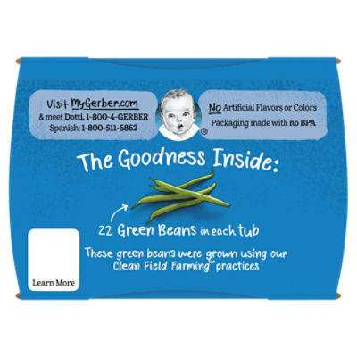 Gerber baby store food green beans