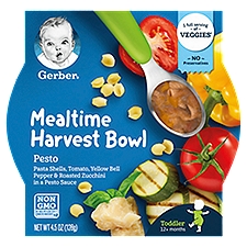 Gerber Pesto Mealtime Harvest Bowl Toddler 12+ Months, Baby Food, 4.5 Ounce