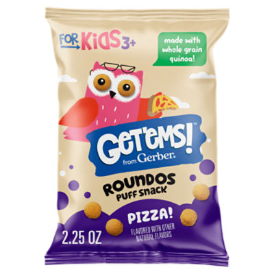 Gerber Get'ems! Pizza! Roundos Puff Snack, 3+ years, 2.25 oz