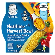 Gerber Mealtime Harvest Bowl, Spanish-Style Sofrito 4.5 oz. Tray, 4.5 Ounce