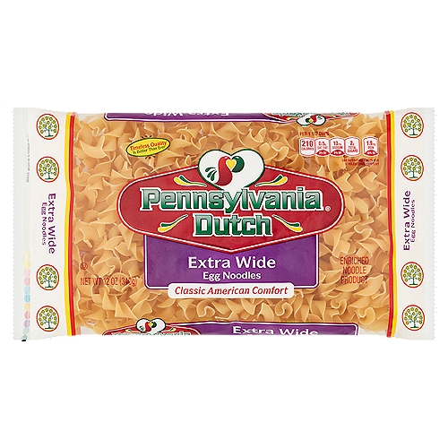 Pennsylvania Dutch Extra Wide Egg Noodles, 12 oz
Enriched Noodle Product