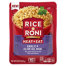 Rice A Roni Heat & Eat Garlic & Olive Oil Rice Flavor 8.8 Oz