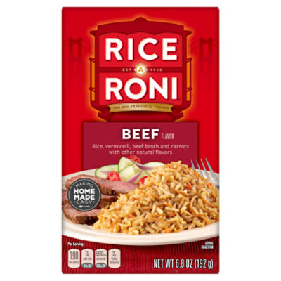 Rice A Roni Beef Flavor Rice, 6.8 oz, 6.8 Ounce