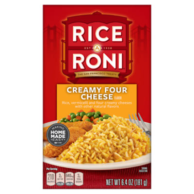 Rice a Roni Creamy Four Cheese Flavor Rice, 6.4 oz, 6.4 Ounce