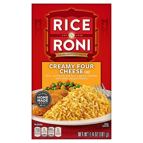 Rice a Roni Creamy Four Cheese Flavor Rice, 6.4 oz