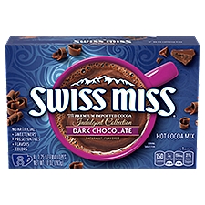Swiss Miss Indulgent Collection Dark Chocolate Flavor, Hot Cocoa Mix, 10 Ounce
