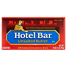 Hotel Bar Unsalted, Butter, 16 Ounce