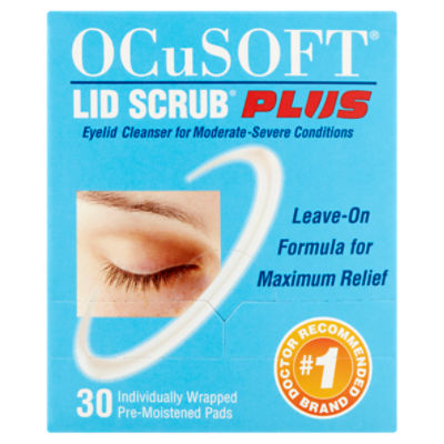 OCuSOFT Lid Scrub Plus Pre-Moistened Pads, 30 count
