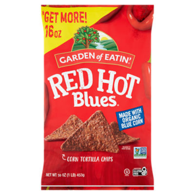Garden of Eatin' Red Hot Blues Corn Tortillas Chips, 16 oz