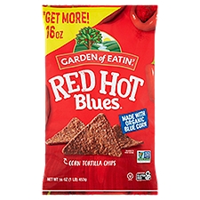 Garden of Eatin' Red Hot Blues Corn Tortillas Chips, 16 oz, 16 Ounce