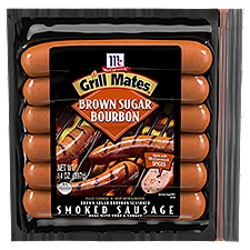 McCormick Grill Mates Brown Sugar Bourbon Seasoned Smoked Sausage, 6 count, 14 oz