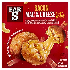 Bar S Mac & Cheese Bites, Bacon, 14.4 Ounce