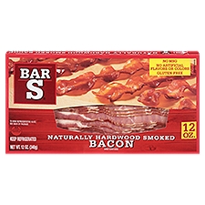 Bar-S Naturally Hardwood Smoked Bacon, 12 oz