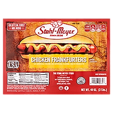 Stahl-Meyer Chicken Frankfurters, 48 oz, 3 Pound