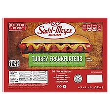 Stahl-Meyer Turkey, Frankfurters, 48 Ounce