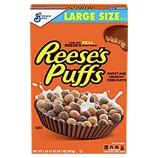 Reese's Puffs Sweet & Crunchy, Corn Puffs, 16.7 Ounce