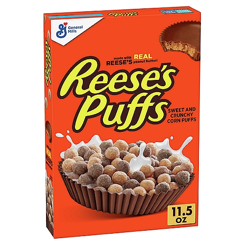 General Mills Reese's Puffs Sweet and Crunchy Corn Puffs, 11.5 oz