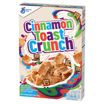 General Mills Cinnamon Toast Crunch Crispy, Sweetened Whole Wheat & Rice Cereal, 12 oz Image 7 of 10
