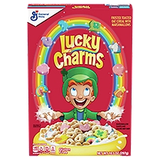 Lucky Charms Frosted Toasted Oat with Marshmallows, Cereal, 10.5 Ounce