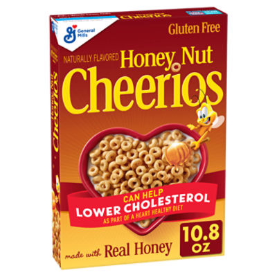 Honey Nut Cheerios Breakfast Cereal, Whole Grains, 430 g, 430 g 