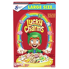 Lucky Charms Frosted Toasted Oat with Marshmallows, Cereal, 14.9 Ounce