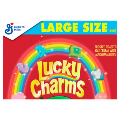 General Mills Lucky Charms Frosted Toasted Oat Cereal with Marshmallows  Large Size, 14.9 oz - Fairway