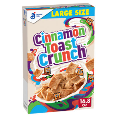 General Mills Cinnamon Toast Crunch Crispy Sweetened Whole Wheat & Rice Cereal, 1 lb 0.8 oz, 16.8 Ounce