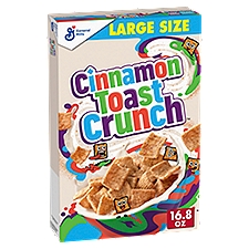 General Mills Cinnamon Toast Crunch Crispy Sweetened Whole Wheat & Rice Cereal, 1 lb 0.8 oz