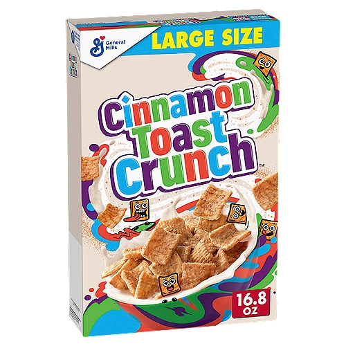 General Mills Cinnamon Toast Crunch Crispy Sweetened Whole Wheat & Rice Cereal, 1 lb 0.8 oz