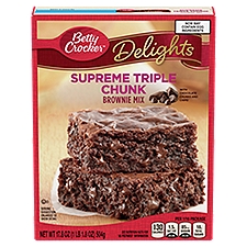 Betty Crocker Delights Supreme Triple Chunk Brownie Mix, 17.8 oz