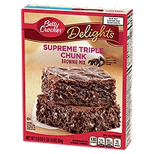 Betty Crocker Delights Brownie Mix, Supreme Triple Chunk, 17.8 Ounce