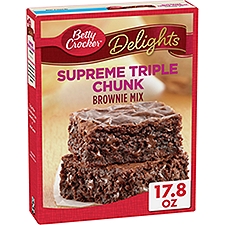Betty Crocker Delights Supreme Triple Chunk Brownie Mix, 17.8 oz