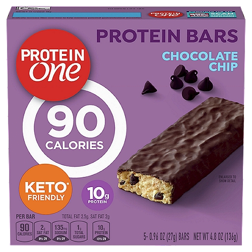 Protein One Chocolate Chip Protein Bars, 0.96 oz, 5 count