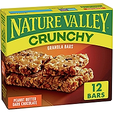 Nature Valley Crunchy Peanut Butter Dark Chocolate Granola Bars, 1.49 oz, 6 count