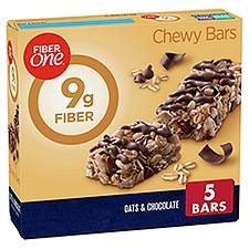 Fiber One Oats & Chocolate Chewy Bars, 1.4 oz, 5 count, 7 Ounce