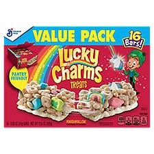 General Mills Lucky Charms Treats Marshmallow Bars Value Pack, 0.85 oz, 16 count
