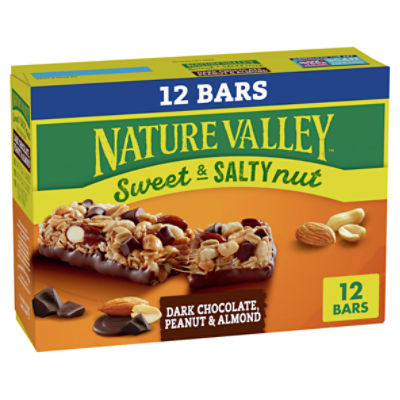 Nature Valley Dark Chocolate Peanut & Almond Chewy Granola Bars Value Pack, 1.2 oz, 12 count, 14.8 Ounce