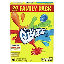 Fruit Gushers Fruit Flavored Snacks Variety Pack Family Pack, 0.8 oz, 20 count