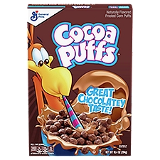 Cocoa Puffs Naturally Flavored Frosted, Corn Puffs, 10.4 Ounce