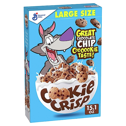 General Mills Cookie Crisp Naturally Flavored Sweetened Cereal Large Size, 15.1 oz