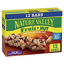 Nature Valley Fruit & Nut Chewy Trail Mix Granola Bars, 1.2 oz, 12 count