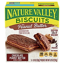 Nature Valley Chocolate Peanut Butter, Biscuits, 6.8 Ounce