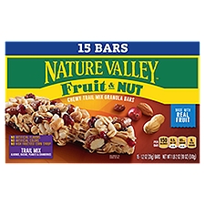 Nature Valley Fruit & Nut Chewy Trail Mix, Granola Bars, 18 Ounce