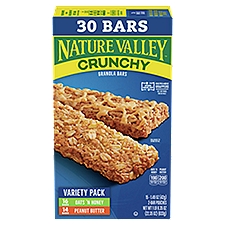 Nature Valley Crunchy Oats 'n Honey and Peanut Butter, Granola Bars, 22.4 Ounce