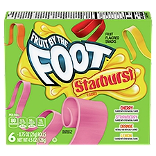 Fruit by the Foot Starburst Fruit Flavored Snacks, 0.75 oz, 6 count