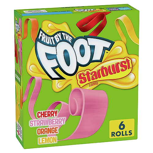 Fruit by the Foot Starburst Fruit Flavored Snacks, 0.75 oz, 6 count