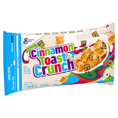 General Mills Cinnamon Toast Crunch Crispy, Sweetened Whole Wheat & Rice Cereal, 2 lb