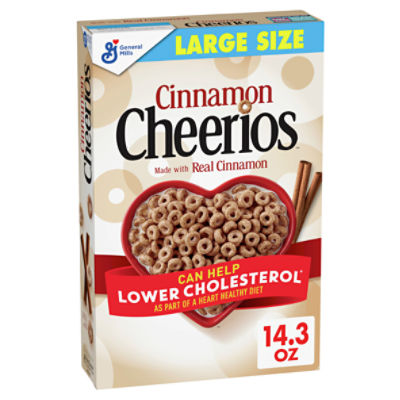 General Mills Cheerios Cinnamon Cereal Large Size, 14.3 oz The Fresh